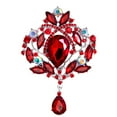 thumbnail image 1 of Brooch Water Drop Rust-resistant Alloy Elegant Clothes Pin for Banquet, 1 of 8