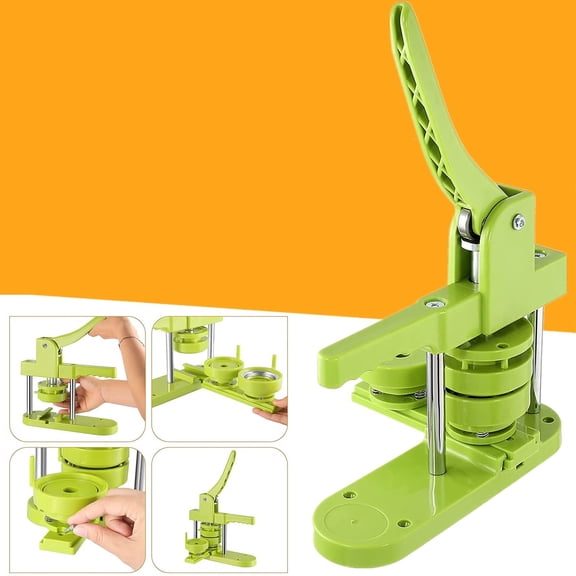 Brooches Badge Button Maker Machine for Handicraft Button Parts Making Tools, 32 MM DIY Pin Badge ,Easy to Use