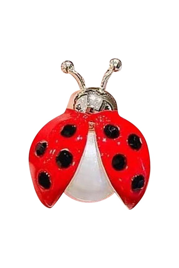 Brooches and Pins for Women Cute Ladybug Pin Novelty Fun Decorative Lapel Pin for Bags, Hats and Casual Outfits Red