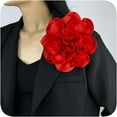 thumbnail image 1 of Brooches and Pins for Women Rose Flower Brooch Pins for Colthes Large Dainty Big Fabric Flowers for Dresses Vintage Wedding Dreess Dance Accessories, 1 of 5