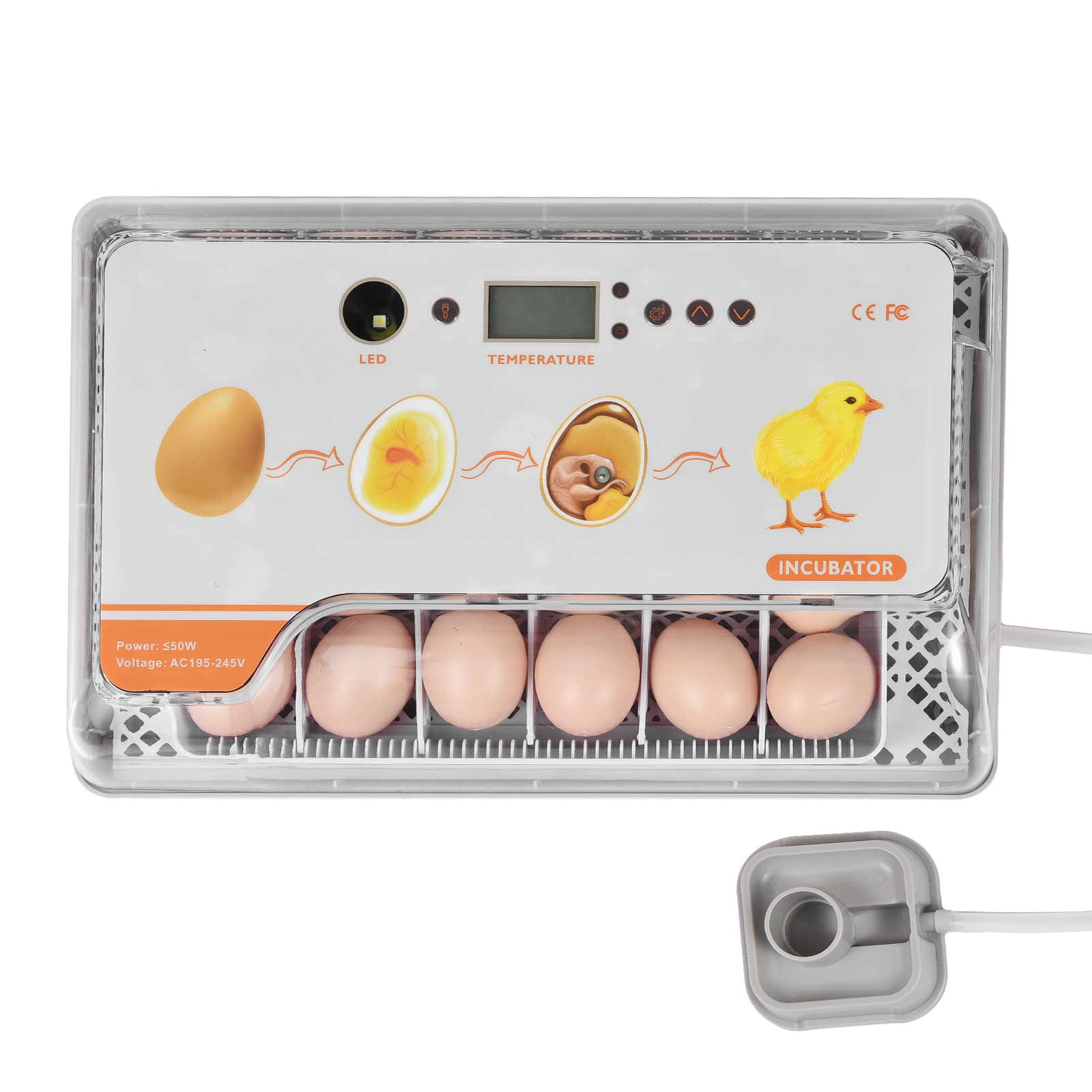 Brooders,Incubator Chicken Ducks 20 Er With Temperature Led