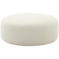 thumbnail image 1 of Broohah Cream Boucle Ottoman, 1 of 3
