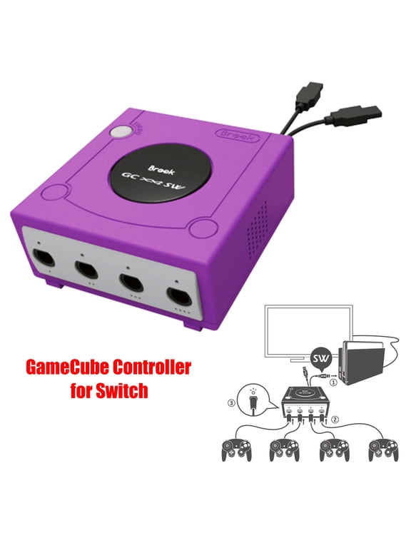 4 Ports Gamecube Controller Adapter for Gamecube to Switch PC + turbo fire