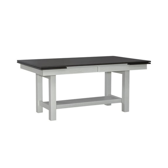 Brook Bay 5 Piece Trestle Table Set in White