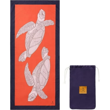 Brook + Bay Oversized Beach Towel - 35" x 78" - Sand-Free & Quick-Dry - Camping & Pool Towel