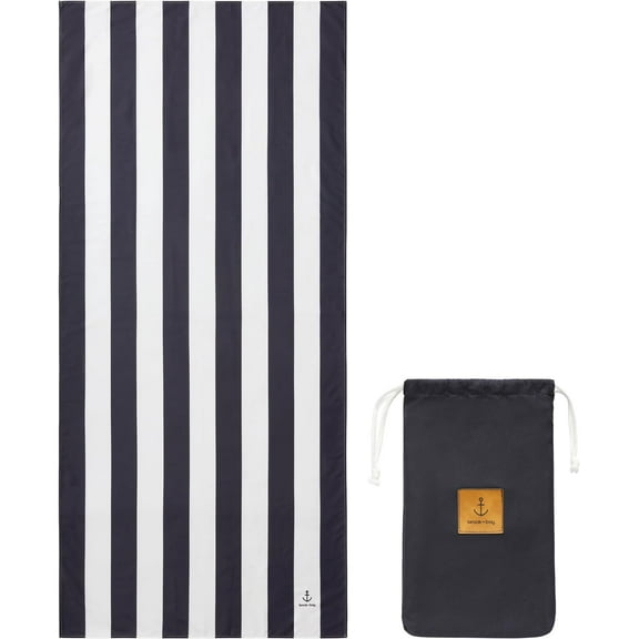 Brook + Bay Oversized Beach Towel - Sand Free & Quick Dry - Large Towel for Camping, Pool, and Packs