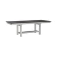 thumbnail image 1 of Brook Bay Wood Trestle Table Set in Textured White, 1 of 10