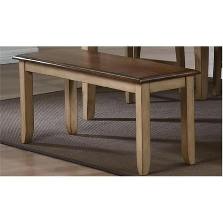 Brook Bench in Wheat with Pecan Seat