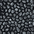 thumbnail image 1 of Brook Branch Glossy Black Stone Pebble Mat, 1 of 3