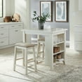 thumbnail image 1 of Brook Creek 3 Piece Counter Set - White, 1 of 5