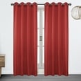 thumbnail image 1 of Brook Lurex Sheer Grommet Window Panell, Red, 54x90 Inches, 1 of 1