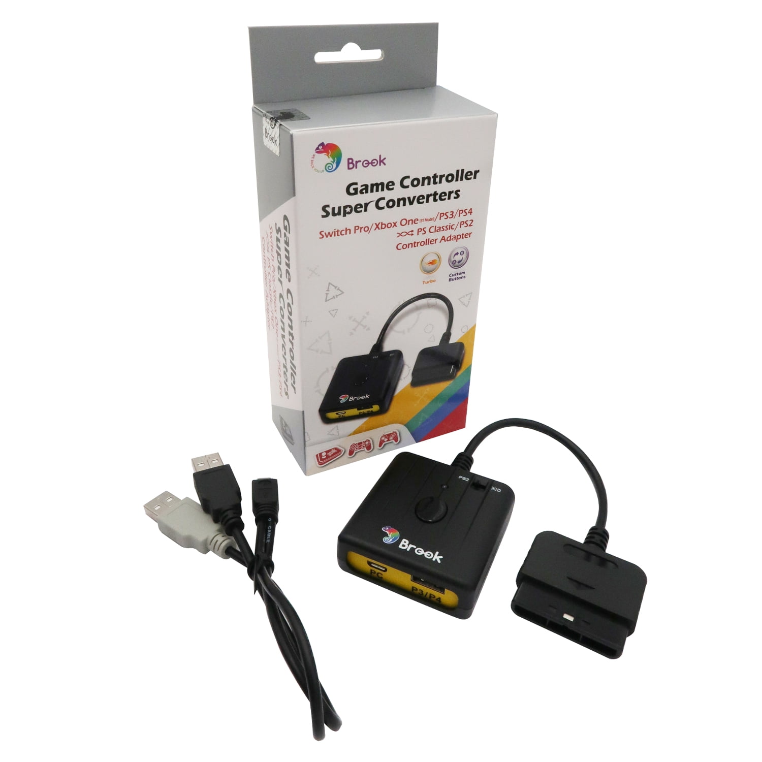 White Brook for PS3 to PS4 Adapter Converter Use PS3 Joystick for Logi