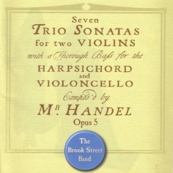 Brook Street Band - Seven Trio Sonatas Op 5 - Music & Performance - CD