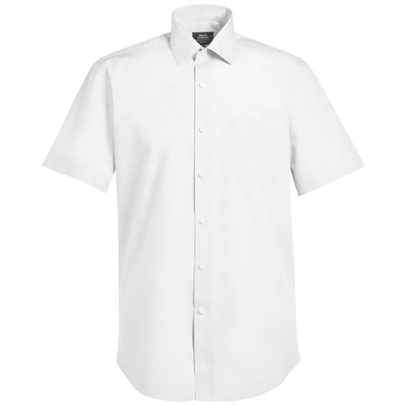 Brook Taverner Mens Rosello Poplin Short-Sleeved Formal Shirt