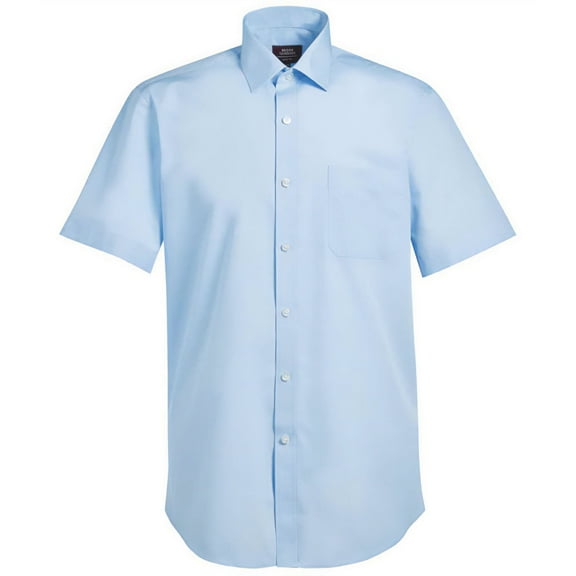 Brook Taverner Mens Rosello Poplin Short-Sleeved Formal Shirt