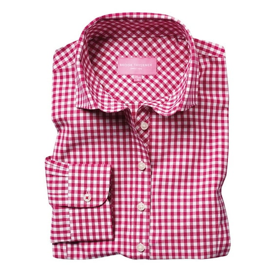Brook Taverner Womens Kansas Gingham Long Sleeve Shirt