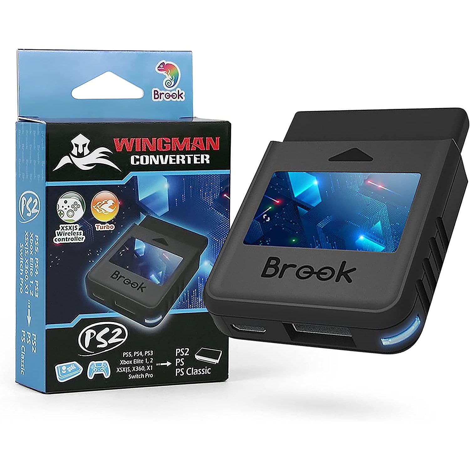 Brook Wingman PS2 Converter - Controller Adapter for PS3