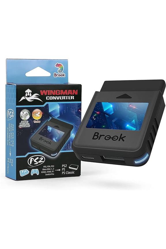Wingman PS2 Converter - Controller Adapter for PS3 / PS4 / PS5 / Xbox 360 / Xbox One / Xbox Series X/S / Switch Pro to PS2, PS1 and PS Classic [Cross-Platform Accessory]