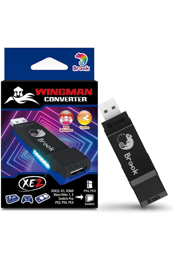 Wingman XE 2 Wireless Controller Adapter for Sony PS Switch Pro Xbox Series X S, Multicolor