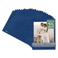 thumbnail image 1 of Brooke Blue Suede Picture Frame Mat for 12x16 Frames - Fits 11x13.5 Photos - 25 Mats, 1 of 7