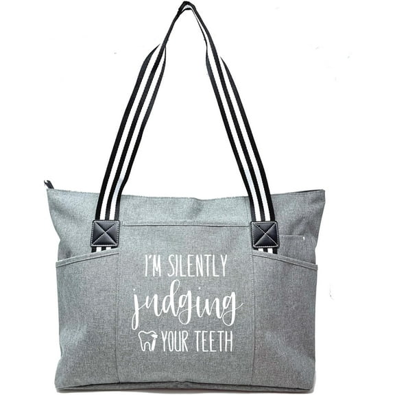 Brooke & Jess Designs Dental Assistant Gifts - Dentist Tote Bags Clinical Bag Gifts for Women Dentist