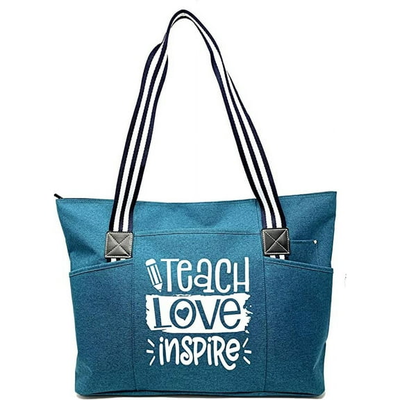 Brooke & Jess Designs Teacher Tote Bag for Work - Teacher Handbag Gifts for Women, Teacher Bag Best Teacher Appreciation Gift