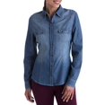 Brooke Leigh Women's Denim ButtonUp Top