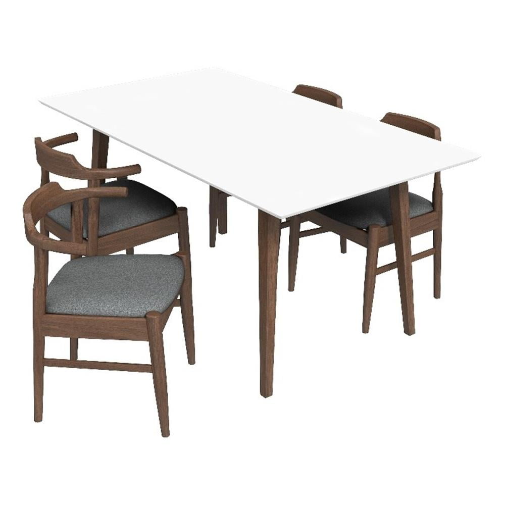 boku no table 【walnut】 Brooke Modern Solid Wood Walnut