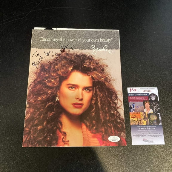 Brooke Shields Signed Vintage Advertising Magazine With JSA COA