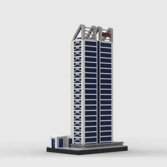 Brookfield Place Perth Modular Buildings Blocks MOC-52903 Brick Toys 1:650 Scale 3915pcs