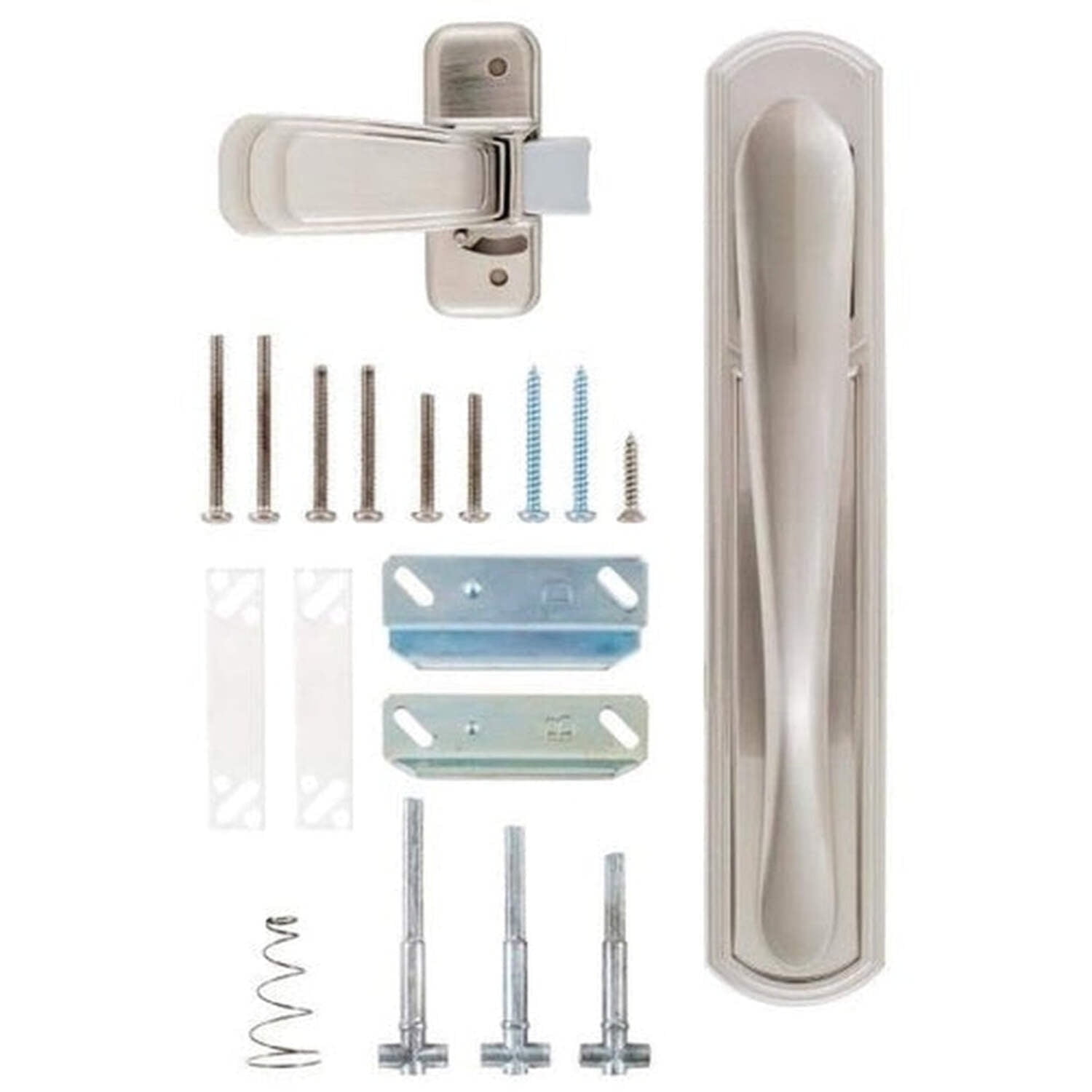 Satin Nickel Zinc Storm Door Handle Set