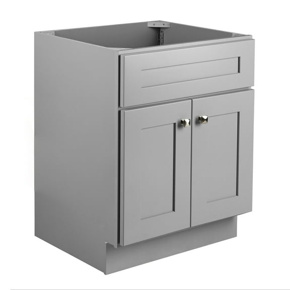 Design House Brookings 24" x 21" Ready to Assemble Solid Wood Bathroom Vanity, Sherwin Williams® Gray