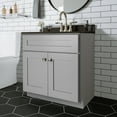 thumbnail image 1 of Design House Brookings 30" Ready to Assemble Solid Wood Bathroom Vanity, Sherwin Williams® Gray, 1 of 23