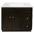 thumbnail image 1 of Brookings 37" Solid Wood Vanity in Espresso with Modern Sink Top Fully Assembled, 1 of 9