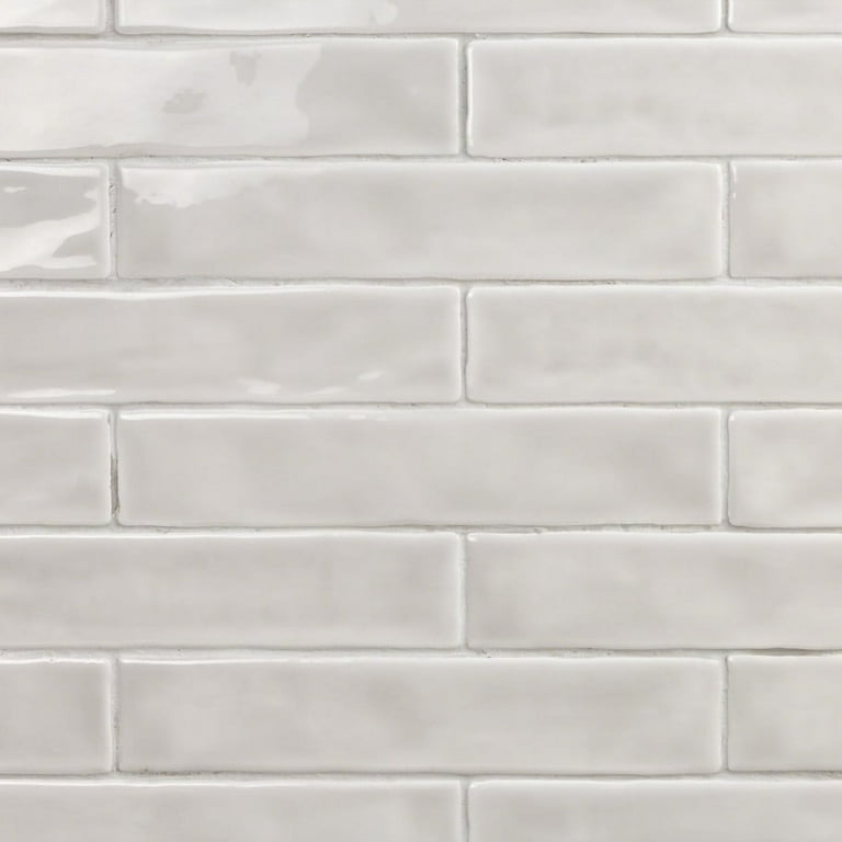 Newport White 1 in. x 10 in. Polished Ceramic Wall Pencil Liner Tile Newport White 1 in. x 10 in. Polished Ceramic Wall Pencil Liner Tile