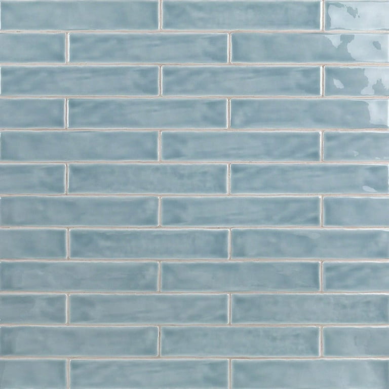 Brookline Turquoise 2 in. x 10 in. Polished Ceramic Subway Wall Tile (40 pieces / 5.38 sq. ft. / box) Brookline Turquoise 2 in. x 10 in. Polished Ceramic Subway Wall Tile (40 pieces / 5.38 sq. ft. / box)