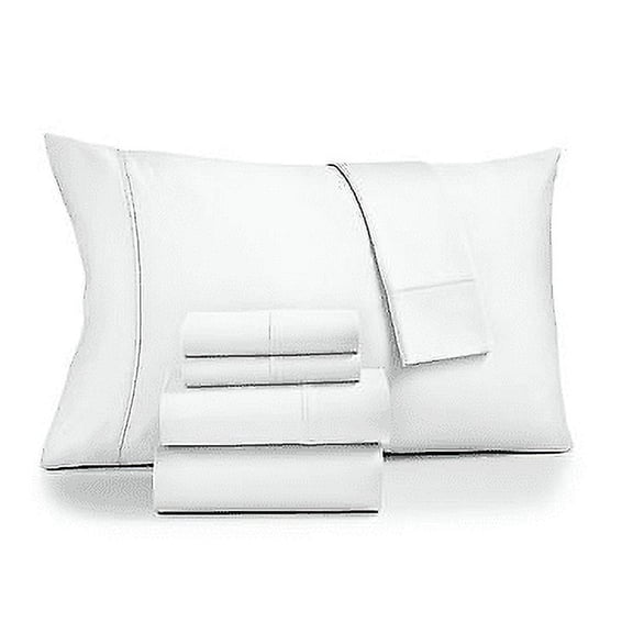Brookline White 1400 Thread Count 6 Pc. Sheet Set, Queen