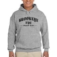 thumbnail image 1 of Brookln Gothic Font Hoodie Men -Image by Shutterstock, Male Small, 1 of 4