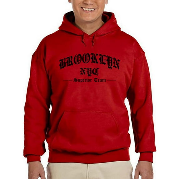 Brookln Gothic Font Hoodie Men -Image by Shutterstock, Male XX-Large