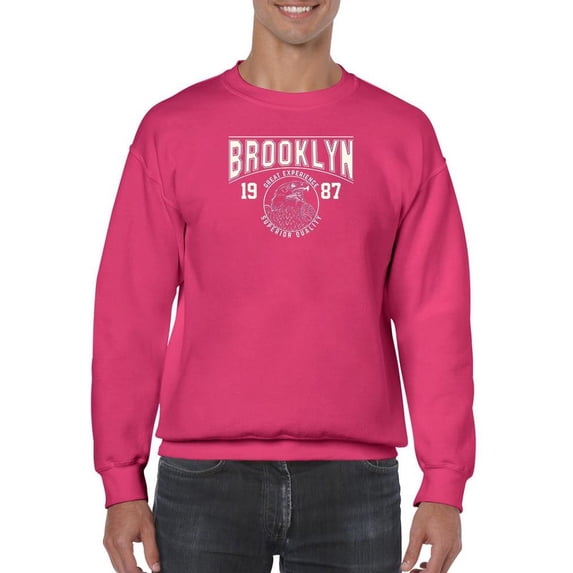 Brooklyn 1987 College Style Sweatshirt Men -Image by Shutterstock, Male 3X-Large