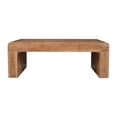 thumbnail image 1 of Brooklyn 50" Mid-Century Modern Solid Wood Waterfall Curved Coffee Table, 1 of 6