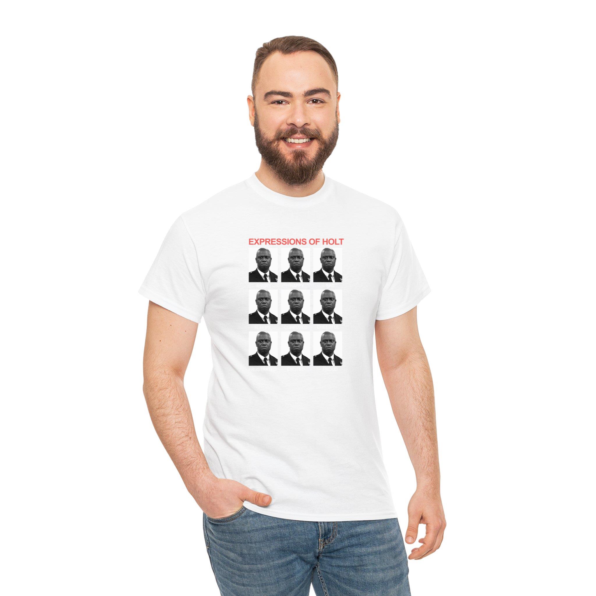 Brooklyn 99 Expressions Of Holt Merch Shirt Men Women Novelty 100 Cotton All Se, Tshirt