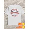 thumbnail image 1 of Brooklyn Athletic Dept men's 180G 100% Cotton white Retro Unisex Shirt Cotton tshirts Fashion Unisex Shirt Short Sleeve tshirts Trendy Unisex Shirt Cotton tshirts, 1 of 7