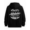 thumbnail image 1 of Brooklyn Athletic Tee hoodies & sweatshirt men regular fit black Casual Solid Basic Hooded Sweatshirt Streetwear For Winter Fall Casual Sporty Style gift Fashion Unisex hoodie, 1 of 7