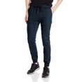 thumbnail image 1 of Brooklyn Athletics Men's Twill Jogger Pants Soft Stretch Slim Fit Trousers, Navy XX-Large, 1 of 5