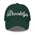 thumbnail image 1 of Brooklyn Baseball Cap Brooklyn Dad Hat Bold Script New York NY Hat Embroidered Souvenir Gift Spruce, 1 of 2