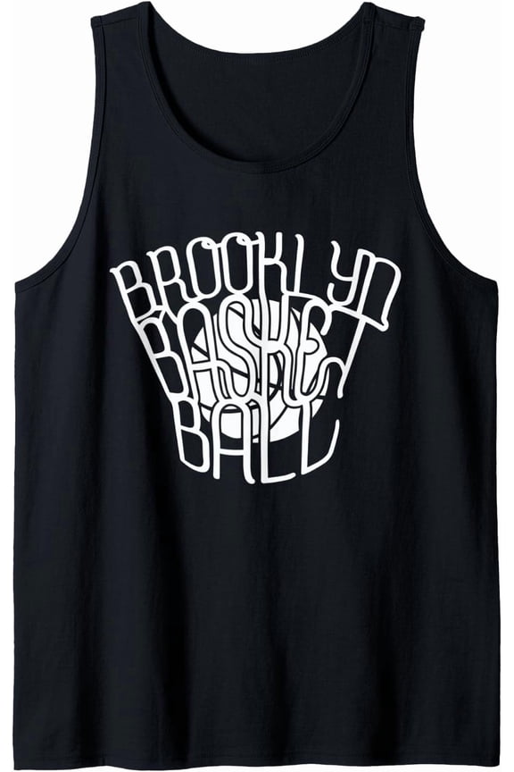 Brooklyn Basketball Net Vintage Tank Top Size S-3XL