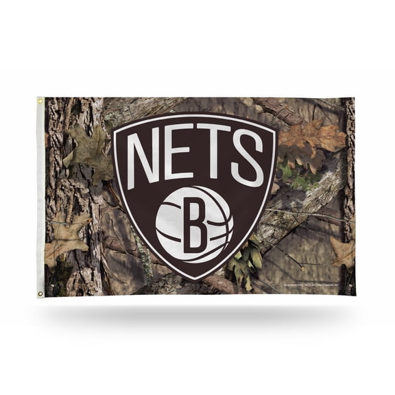 Brooklyn Basketball Nets Indoor Outdoor Camo Look 3x5 Banner Flag