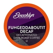 Brooklyn Bean Roastery Fuhgeddaboutit Decaf Coffee Pods for Single-Serve Coffee Brewers, 40-Pack