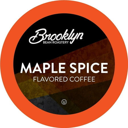 Brooklyn Bean Roastery Maple Spice Coffee Pods for Single-Serve Coffee Brewers, 40-Pack